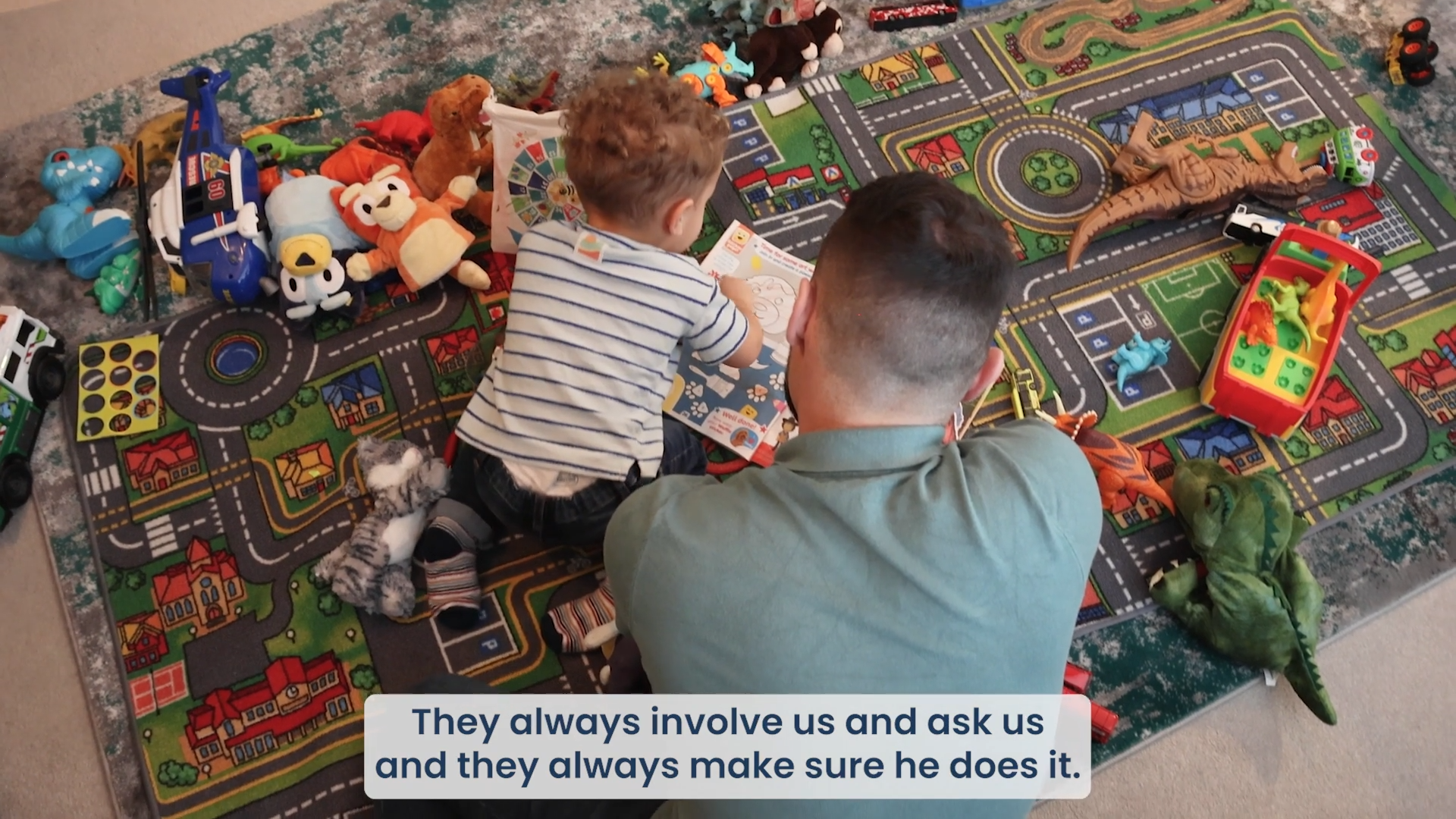 Dad & Child Playing